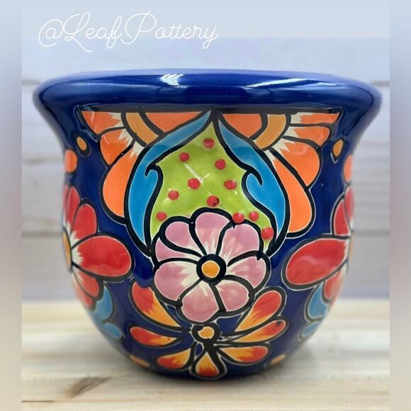 Other - Juliana Talavera Handmade Multi Colored Ceramic Planter Pot